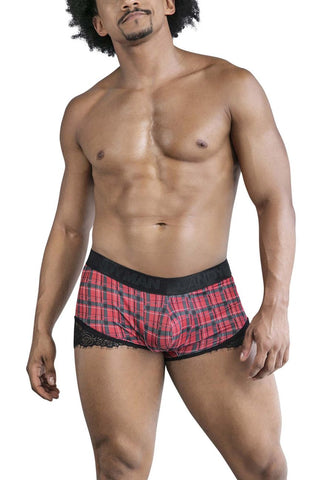 CandyMan 99821 Back to School Trunks Color Green Plaid