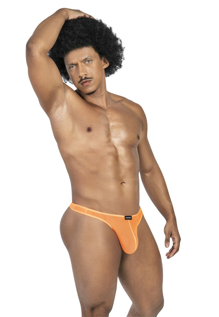 Clever 100008 3PK Autralian Latin Thongs Color Black-Orange-Black