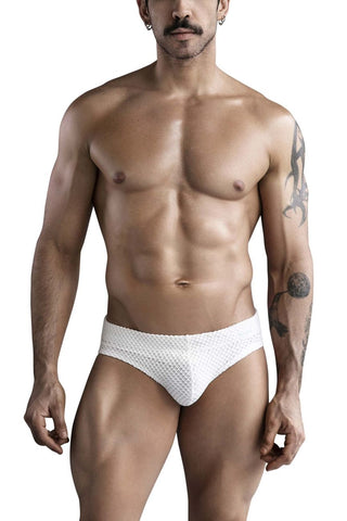 WildmanT Stretch Cotton Strapless Jock Big Boy Pouch Gray/White