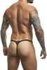 JUSTIN+SIMON XSJ03 Classic Thongs Color Black Mesh