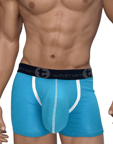 WildmanT Cotton Monster Cock Brief Dark Blue and Gray