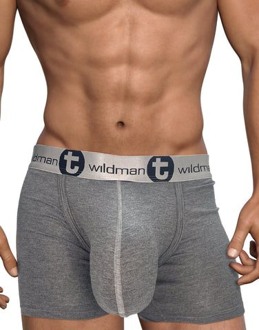 WildmanT Cotton Monster Cock Brief Black and Gray