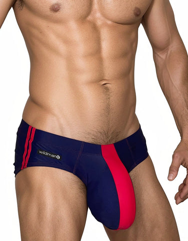 WildmanT Cotton Monster Cock Brief Black and Gray