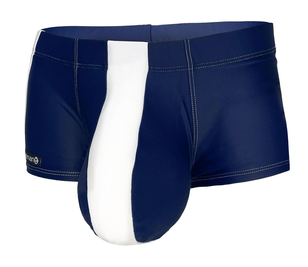 WildmanT Monster Cock Swim Square Cut Navy/White