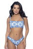 Mapale 67129 Two Piece Swimsuit Color Blue Eyelet Print