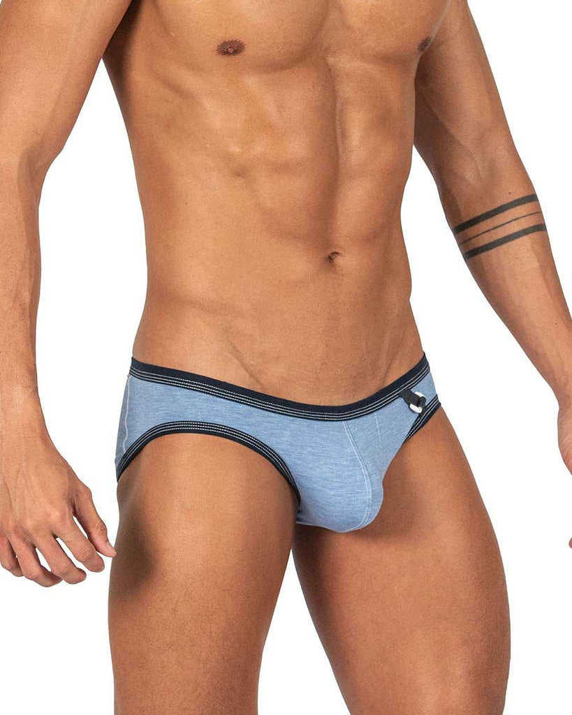 Private Structure LCUT4358 Barn Boy Low Rise Mini Brief Color Denim