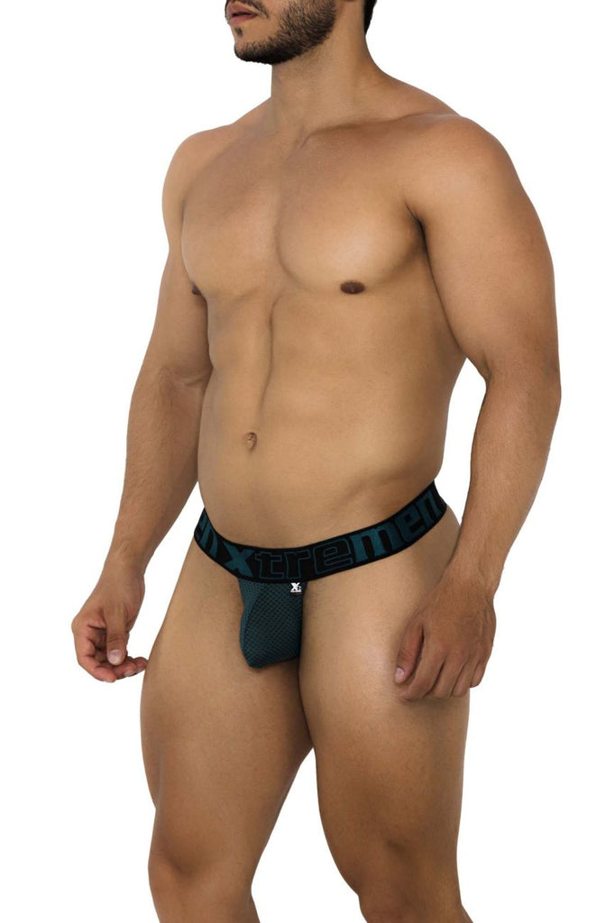 Xtremen 91184 Mesh Thongs Color Green