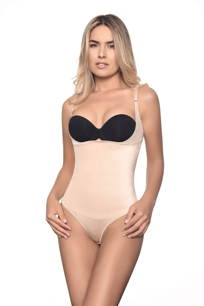 Brand New Wacoal Try A Little Slenderness Bodysuit Style: 801165 Color: Nude