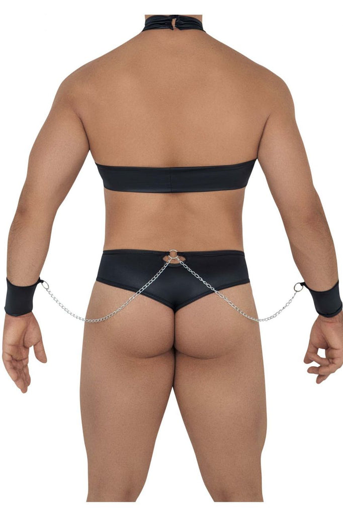 Candyman 99581 Harness-thongs Outfit Black –  - Men's  Underwear and Swimwear
