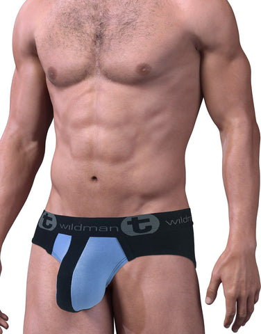 Wildmant Stretch Cotton Big Boy Pouch Brief Gray/Black Small, Black, Small  : : Clothing, Shoes & Accessories